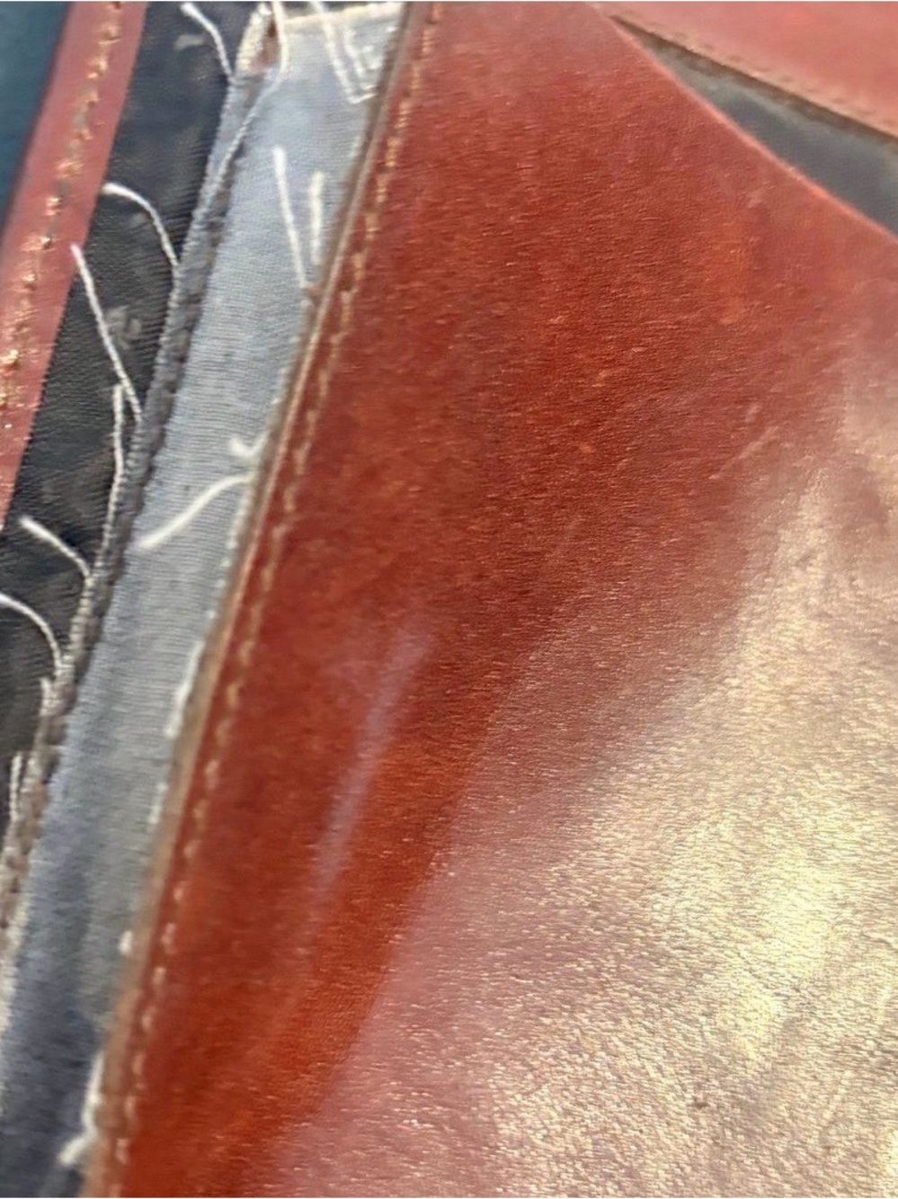 Vintage 90s Brahmin Brown Leather Handbag/Satchel - Picture 10 of 11